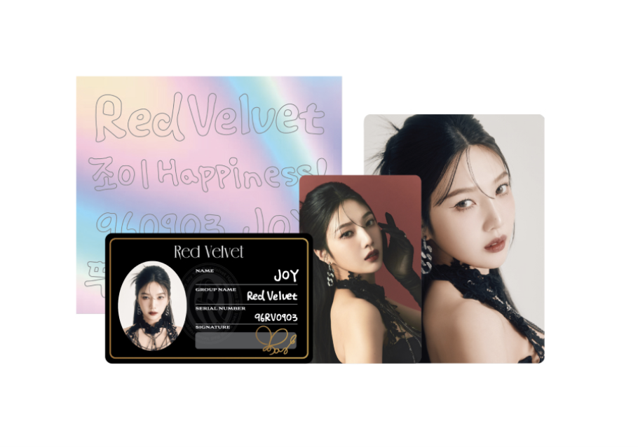 Red Velvet -2023 Red Velvet 4th Concert : R to V - ของสะสม ID CARD + DECO STICKER SET ของ Joy