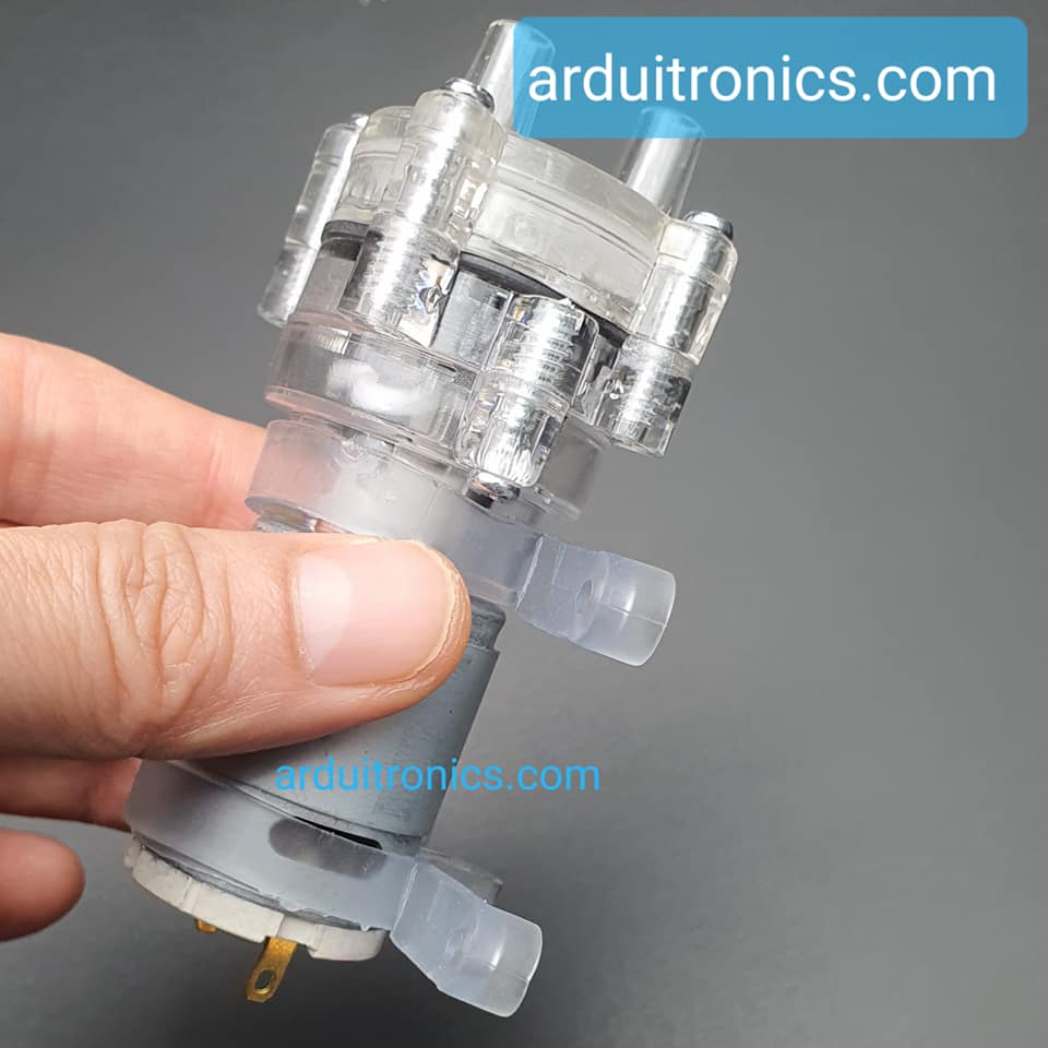 R385 Diaphragm Pump 12VDC (1.8L/min) - ไดอะแฟรมปั๊มน้ำ (สีใส)