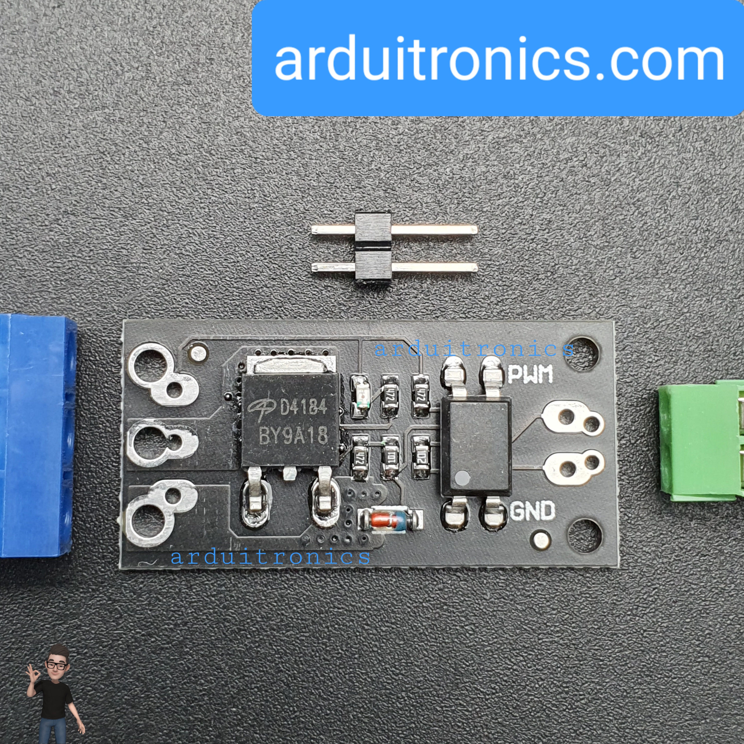 โมดูล MOSFET D4184 แบบแยกกราวน์ Isolation MOSFET D4184 ขับโหลด 40V 50A