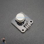 โมดูลสวิตช์กดติด/ปล่อยดับ Button Switch Module for Arduino สีขาว