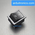 สวิตช์เปิดปิด KCD4 250VAC 15A High current switch 15A 250VAC สีดำ