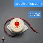 Buzzer 24VDC BJ-3 (LED แดง) สัญญาณเสียงเตื่อนภัย/กันขโมย