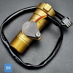 B8 เซ็นเซอร์วัดอัตราการไหลของน้ำ ทองแหลือง 1/2นิ้ว 4หุน Water Flow sensor 1-30L/min Size 68 mm