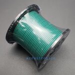 สายไฟอ่อนเส้นเดี่ยว 18AWG UL1007 ความยาว 100 ฟุต (30 เมตร) สีเขียว