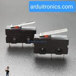 Double Micro Switch ไมโครสวิตช์แบบปลายก้านเรียบตรง (ก้านยาว 1.5cm) Limit Switch MicroSwitch (แพคคู่ 2 ชิ้น)