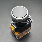 LA38-11T สวิตซ์ ปุ่มกด สำหรับตู้คอนโทรล Industrial Push Button Reset กดติดปล่อยดับ อัตโนมัติรีเซ็ต NO/NC 22mm 220V 10A สีดำ