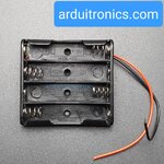 Battery Box รางถ่าน 4 ก้อน AAA ไม่มีฝา 1 ด้าน 6V