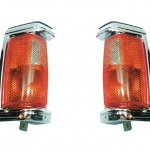 (ราคาต่อ 1 คู่ มีขั้ว+หลอด) ไฟหรี่มุม นิสสัน NISSAN บิ๊กเอ็ม TD ฝาส้ม ขอบชุบ (L-R ราคาต่อ 1 คู่ มีขั้ว+หลอด)