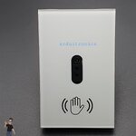 สวิตช์ไฟติดผนังเซ็นเซอร์อินฟราเรด,แผงหน้าจอกระจกเปิดปิดมาตรฐาน US 110V 220V 10A ไฟฟ้าไม่ต้องสัมผัส