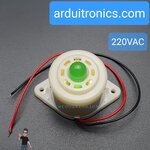 Buzzer 220VAC BJ-3 (LED เขียว) สัญญาณเสียงเตื่อนภัย/กันขโมย