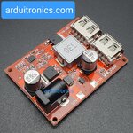 Hight Quality LM2596S Dual Port USB Step Down Module โมดูลแปลงไฟแบบปรับค่าได้จาก 6-36V เป็น 5V กระแสสูงสุด 3A