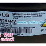 คอมเพรสเซอร์ LG BMG089NAMV ระบบอินเวอร์เตอร์ น้ำยา R-600a เบอร์ต้องตรงกันทุกตัวอักษรนะคะ
