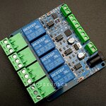 Modbus - RTU 4 Channel Relay Module RS485/TTL (12V)