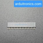 [Black] 1x18 Pin Single Row Female Header 2.54mm Pitch Straight Pin Square (จำนวน 1 ชิ้น)