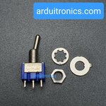 MTS-103 Toggle Switch 3-Pin แบบ On-Off-On (สวิตช์เปิด/ปิด 3 ขา 6A 125V)