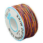 สายไฟอ่อนขนาด 30AWG 1 ม้วน ยาว 250 เมตร สีรุ้ง