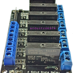 6 Channel 12V 2A Solid State Relay (SSR) High Level Trigger