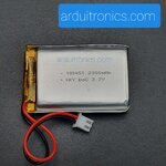 3.7V 2000mAh Lithium Battery Rechargeable Polymer (LiPo)
