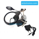 LED Third Hand Tool with Magnifying Glass ตัวช่วยจับแผ่นปริ๊น ที่จับแผ่นปริ๊น พร้อมแว่นขยายและที่วางหัวแร้ง