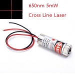 Adjustable Laser Tube 650nm 5mW - Cross Line Laser (แสงตกบนฉากเป็นเส้นกากบาทปรับความหนาเส้นได้)