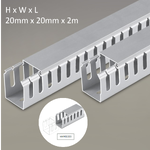 รางเก็บสายไฟแบบโปร่ง Wireduct (สีเทา) NNWD2020 จำนวน 1 เส้น ยาว 2 เมตร ข้อจำกัดในด้านการขนส่ง จัดส่งเฉพาะกทม.เท่านั้นผ่านทางrider ผู้ซื้อเป็นผู้รับผิดชอบค่าRider