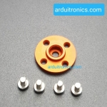 25T (สีส้ม-แดง) Aluminum Round Servo Mount + Screws (MG995, MG996R, S3003, TR213)