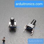 Tact Switch 6X6x10.5mm ไมโครสวิตช์ กดติดปล่อยดับ (หัวกลม)