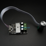 PWM DC Motor Speed Control 6-28Vdc 3A Module (ปุ่มหมุนแบบมีสายสำหรับคุมความเร็ว)