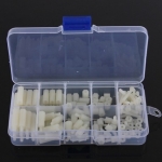 M3 Nylon Hex Spacers / Screw / Nut Stand-off (White) 120 ชิ้น
