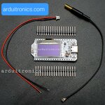 [Upgraded Version] LoRa 433MHz SX1262 + WiFi ESP32 + OLED 0.96" - พร้อมสายอากาศ (PCB ขาว)