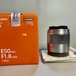 ขายเลนส์Sony E 50mm f1.8 OSS หมดประกันศูนย์หน้าเลนส์สวย ใส ไร้รา ใช้กับ E mount ทุกรุ่น