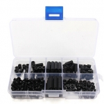M3 Nylon Hex Spacers / Screw / Nut Stand-off (Black - 160 pcs) ชุดน๊อต หกเหลี่ยม