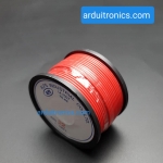 สายไฟแกนแข็งเส้นเดี่ยว 22AWG UL1007 (0.3 sqmm.) ความยาว 100 ฟุต (33 เมตร) Red