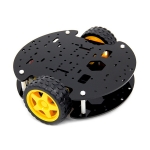 2WD Smart Car Chassis (สีดำ) with Wheel Speed Encoder (พร้อมกล่องใส่แข็งแรง)