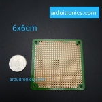 แผ่นปริ๊นอเนกประสงค์ Prototype PCB Board 1 ด้าน 6x6 cm สีเขียว (แผ่น PCB ไข่ปลา 1 หน้า)