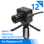 Arducam Complete High Quality Camera Bundle for Raspberry Pi, 12.3MP 1/2.3 Inch IMX477 Camera Module with 6mm CS-Mount Lens, Metal Enclosure, Tripod and HDMI Extension Adapter
