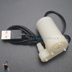 Mini DC Water Pump (DC 3V-5V) ปั๊มน้ำ USB ขนาดเล็ก 3-5V สีขาว แนวตั้ง