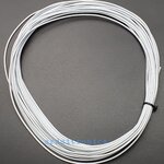 สายไฟอ่อนใส้เต็ม 22AWG UL1007 ความยาว 10 เมตร (สีขาว)