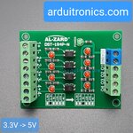 3.3V to 5V 4 Channel 3.3V - 5V Optocoupler Isolation Module PLC Signal Level Voltage Conversion Board