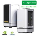 [สินค้า Pre-Order] reServer J2032 - Edge AI Server with NVIDIA Jetson Xavier NX 16GB, 256GB SATA3 SSD, 2.5 Gigabit Ethernet port, supports 4G/5G/LoRaWAN, and pre-installed Jetpack (Seeed Nvidia)
