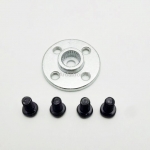 25T (สีเงิน) Aluminum Round Servo Mount + Screws (MG995, MG996R, S3003, TR213)