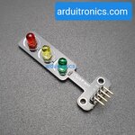 (YwRobot) LED Module 3 Traffic Light หลอดไฟ LED 5mm 3 สี แบบไฟจราจร Pin สีทอง