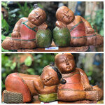 เริ่มต้น 650 บาท ตุ๊กตาไม้แกะสลักรูปเด็กผู้หญิงและเด็กผู้ชายนอนหลับ Wooden Vintage Handmade Hand Carved สำหรับตกแต่งบ้าน ตั้งโชว์ 1.เด็กกอดกันหลับ ขนาดกว้าง 4 นิ้ว ยาว 13 นิ้ว สูง 6.5 นิ้ว 2.เด็กหลับนอนหนุนแตง เด็กผู้หญิง ขนาดกว้าง 4.5 นิ้ว ยาว 8.5 นิ้ว ส