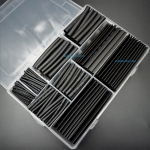 ชุดเซต ท่อหดสีดำ สำหรับหุ้มสายไฟพร้อมกล่องใส่ (Set 385 ชิ้น)