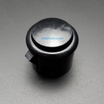 Arcade Button Black (สีดำ แบบฐานสูง) ปุ่มกดตู้เกม สวิตช์ปุ่มกดติดปล่อยดับ สีดำ
