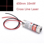 Adjustable Laser Tube 650nm 10mW - CrossLine Laser (แสงตกบนฉากเป็นเส้นกากบาทปรับความหนาเส้นได้)