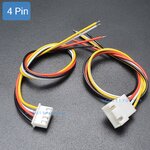 สายไฟ xh2.54mm 4-Pin Female + Male Head ยาว 20cm (2 เส้นคู่ หัวตัวผู้และหัวตัวเมีย)