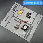 Acrylic Case with Cooling Fan and Aluminum Heat Sink for Orange Pi 5