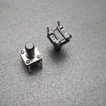 Tact Switch 6X6x10mm ไมโครสวิตช์ กดติดปล่อยดับ (หัวกลม)