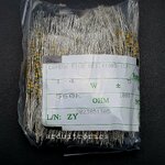 Resistor 560K Ohm (1/4 W +-5%) แพ็คละ 1000 ตัว